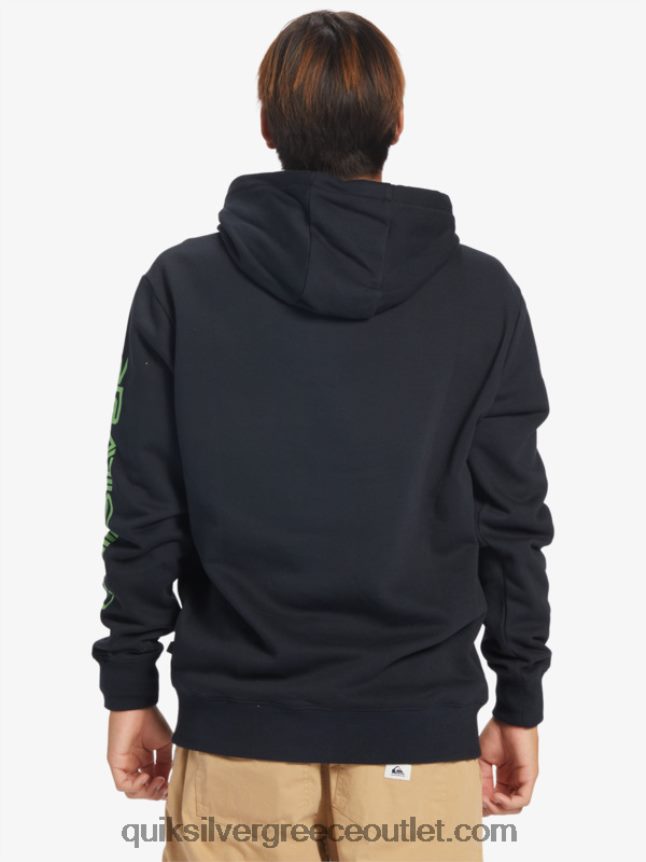omni logo hoodie Quiksilver άνδρες 66LP84641 μαύρος