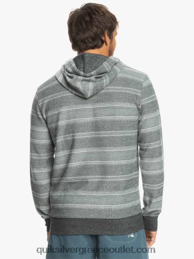 υπέροχο otway hoodie Quiksilver άνδρες 66LP84580 μαύρη λωρίδα εξώφυλλου