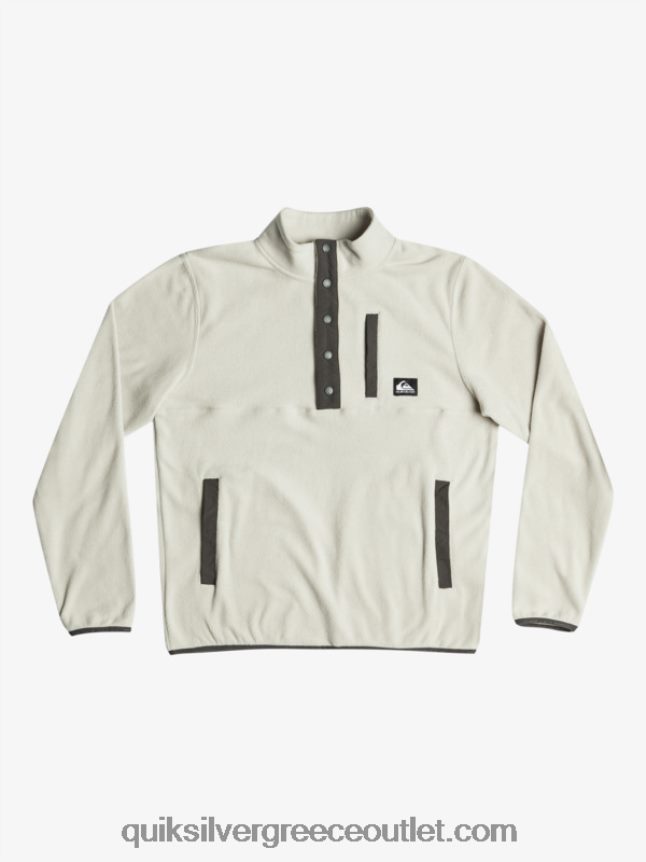 κανένας προορισμός snap fleece πουλόβερ Quiksilver άνδρες 66LP841039 γκρι βιολετί