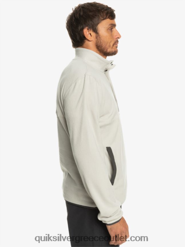 κανένας προορισμός snap fleece πουλόβερ Quiksilver άνδρες 66LP841039 γκρι βιολετί