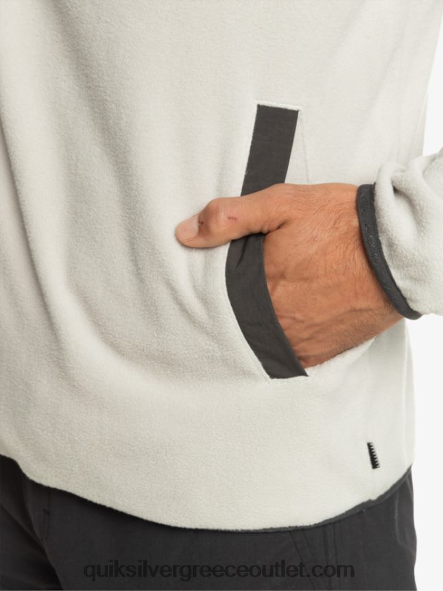 κανένας προορισμός snap fleece πουλόβερ Quiksilver άνδρες 66LP841039 γκρι βιολετί
