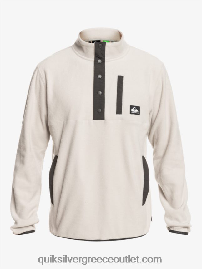 κανένας προορισμός snap fleece πουλόβερ Quiksilver άνδρες 66LP841039 γκρι βιολετί