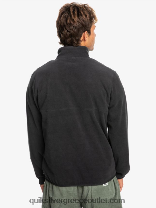 κανένας προορισμός snap fleece πουλόβερ Quiksilver άνδρες 66LP841040 φάντασμα