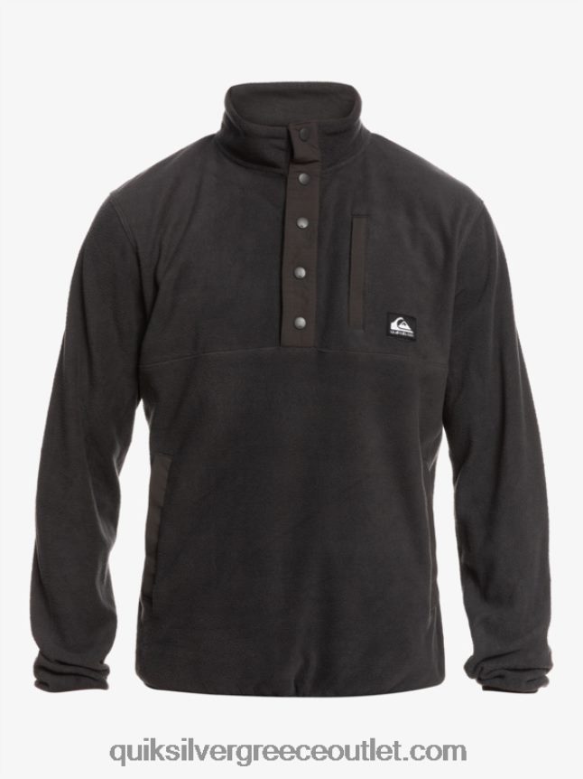 κανένας προορισμός snap fleece πουλόβερ Quiksilver άνδρες 66LP841040 φάντασμα