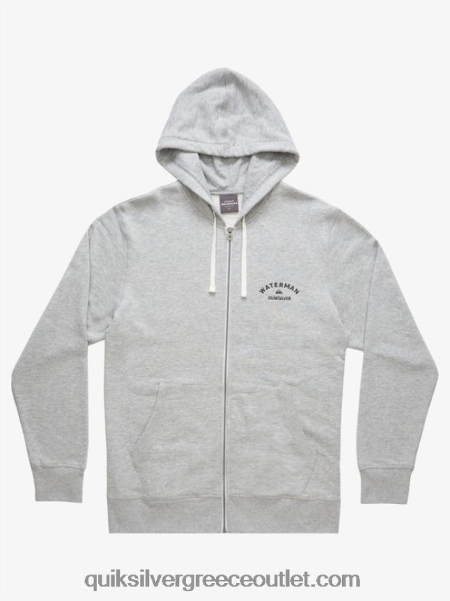 waterman after surf φερμουάρ κουκούλα Quiksilver άνδρες 66LP841419 ανοιχτό γκρι ρείκι