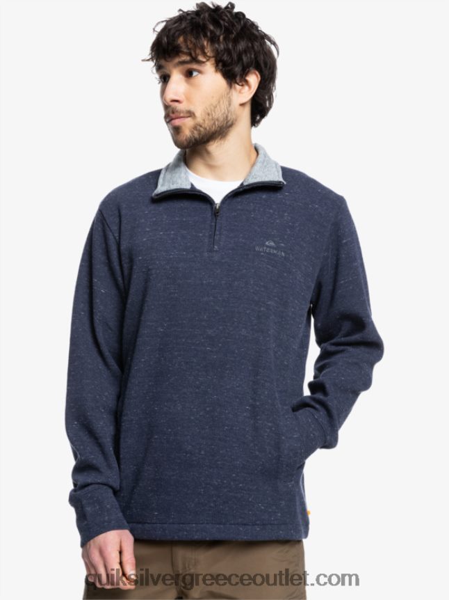 waterman pointurf φούτερ με φερμουάρ mock λαιμόκοψη Quiksilver άνδρες 66LP841801 ναυτικό σακάκι ρείκι