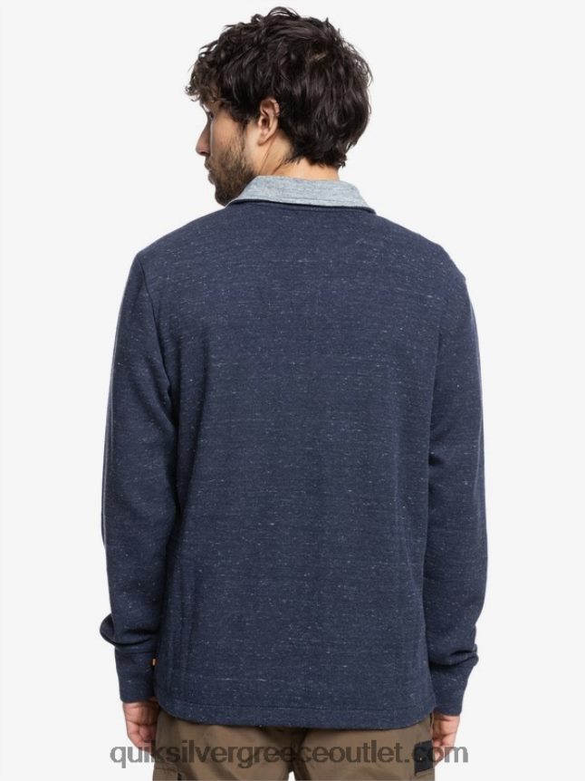 waterman pointurf φούτερ με φερμουάρ mock λαιμόκοψη Quiksilver άνδρες 66LP841801 ναυτικό σακάκι ρείκι
