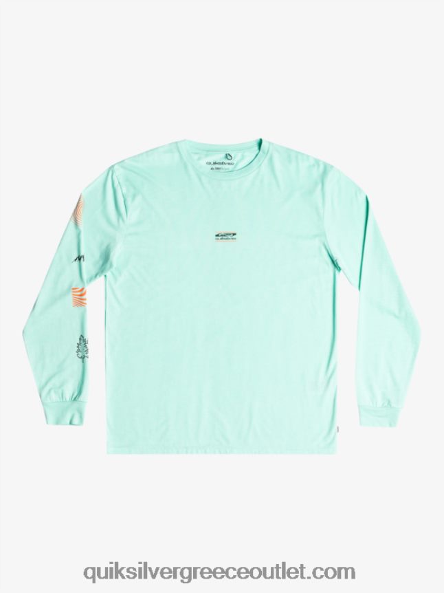 κομμάτι της φύσης μακρυμάνικο μπλουζάκι Quiksilver άνδρες 66LP841037 γυαλί παραλίας