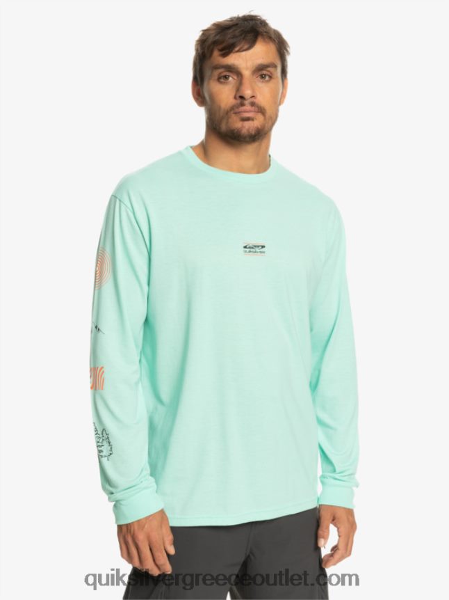 κομμάτι της φύσης μακρυμάνικο μπλουζάκι Quiksilver άνδρες 66LP841037 γυαλί παραλίας