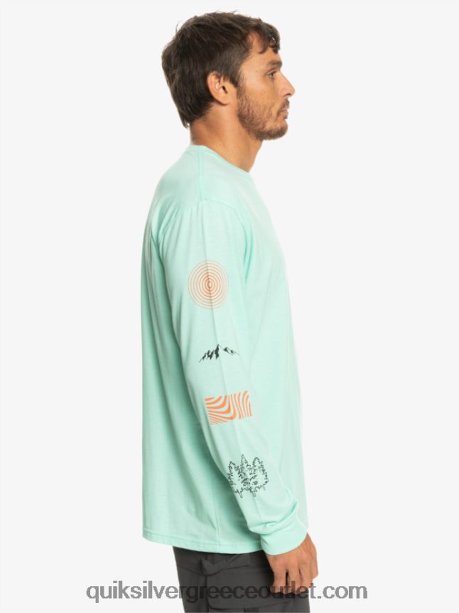 κομμάτι της φύσης μακρυμάνικο μπλουζάκι Quiksilver άνδρες 66LP841037 γυαλί παραλίας