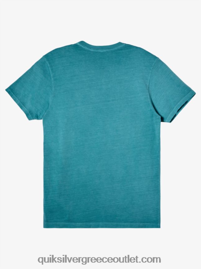μπλουζάκι υπο αποστολής Quiksilver άνδρες 66LP841042 μπλε της Βρετάνης