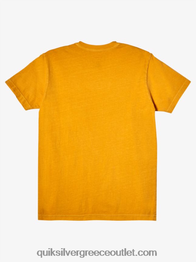 μπλουζάκι υπο αποστολής Quiksilver άνδρες 66LP841045 λαμπερό χρυσό