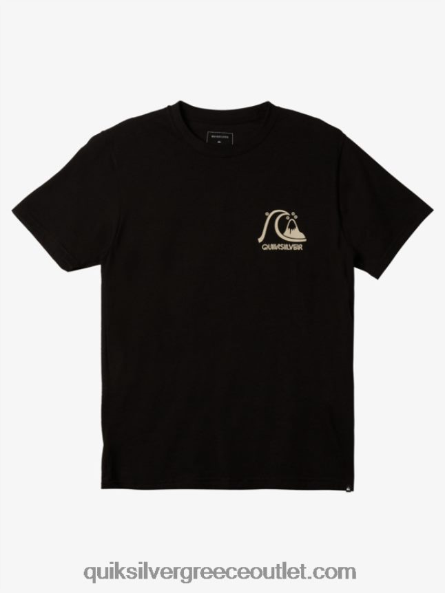 το αυθεντικό μπλουζάκι Quiksilver άνδρες 66LP841066 μαύρος