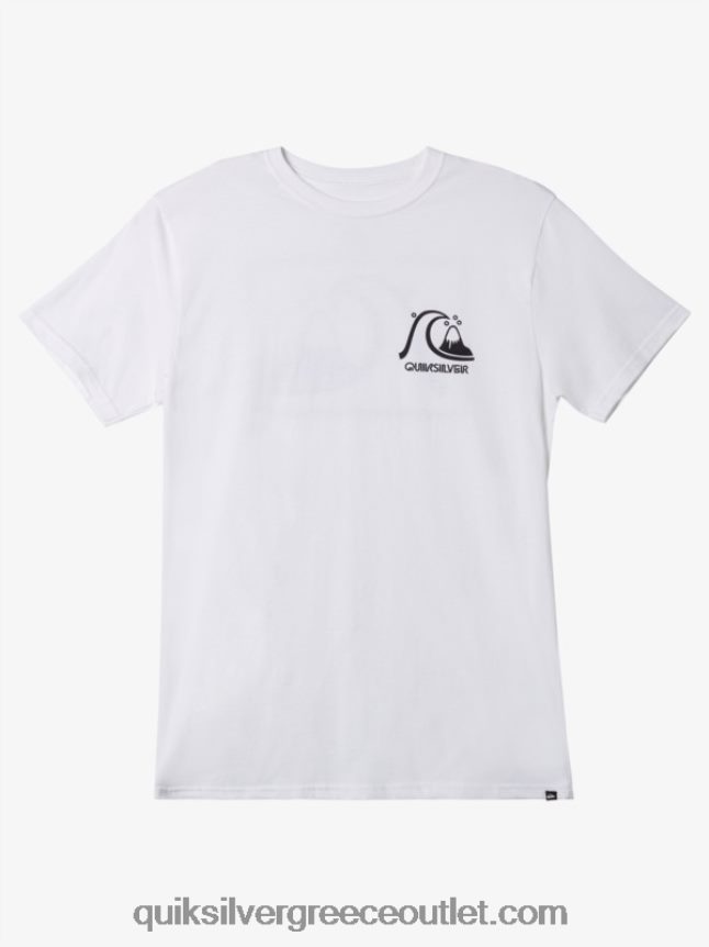 το αυθεντικό μπλουζάκι Quiksilver άνδρες 66LP841067 άσπρο