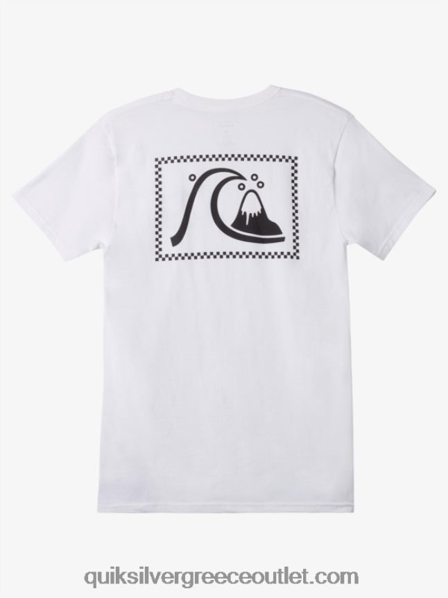 το αυθεντικό μπλουζάκι Quiksilver άνδρες 66LP841067 άσπρο