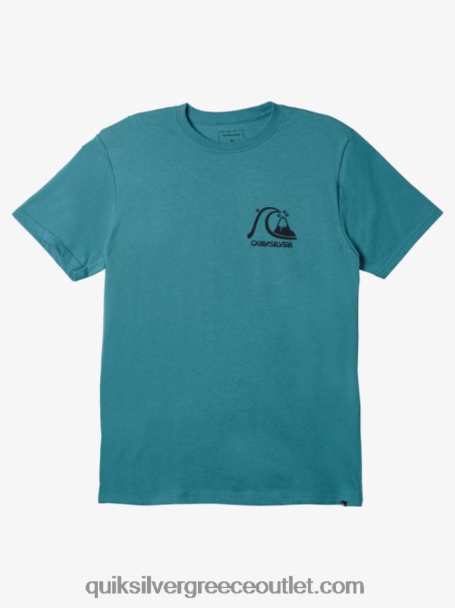 το αυθεντικό μπλουζάκι Quiksilver άνδρες 66LP841068 μπλε της Βρετάνης