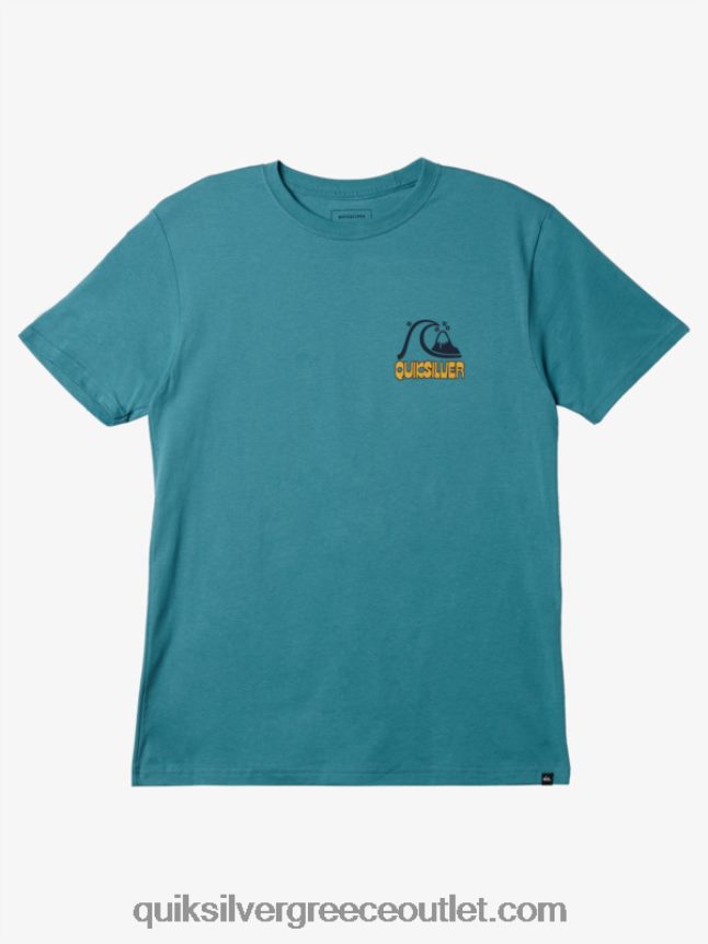 μπλουζάκι ανόδου & λάμψης Quiksilver άνδρες 66LP841117 μπλε της Βρετάνης