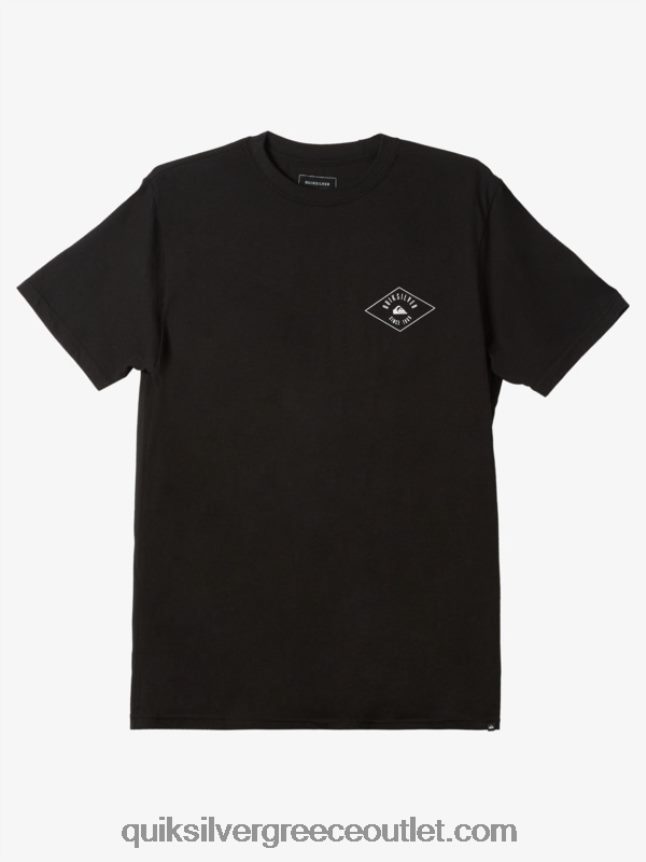 μπλουζάκι σε κυκλική γραμμή Quiksilver άνδρες 66LP841118 μαύρος