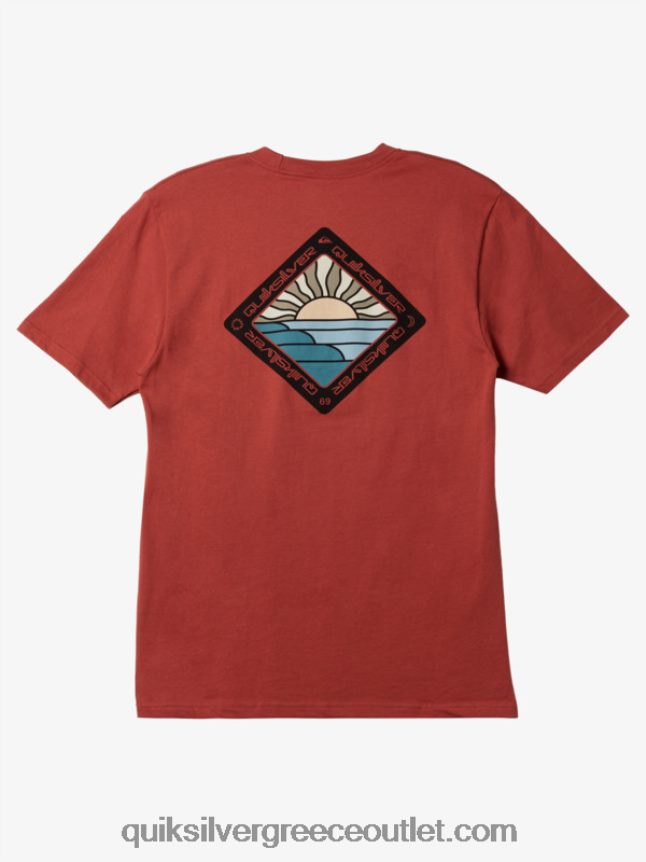 γραφικό ταξιδιωτικό μπλουζάκι Quiksilver άνδρες 66LP841145 Μαρσάλα