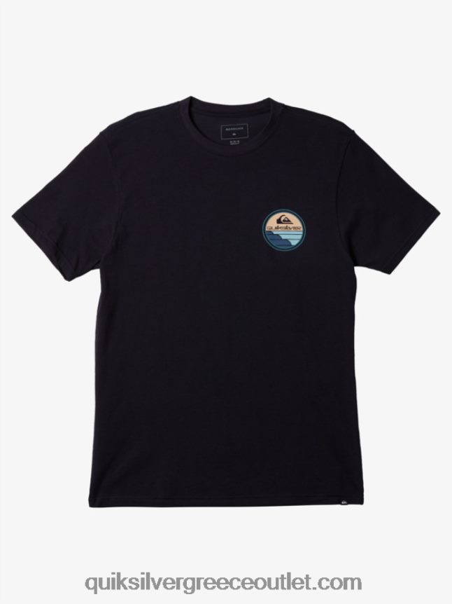 γραφικό ταξιδιωτικό μπλουζάκι Quiksilver άνδρες 66LP841147 ναυτικό μπλέιζερ