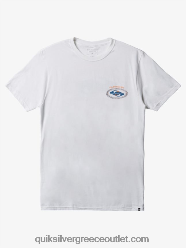 δεύτερο δέρμα μπλουζάκι Quiksilver άνδρες 66LP841152 άσπρο