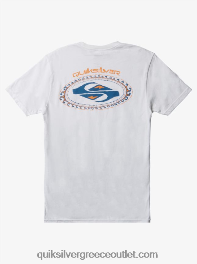 δεύτερο δέρμα μπλουζάκι Quiksilver άνδρες 66LP841152 άσπρο