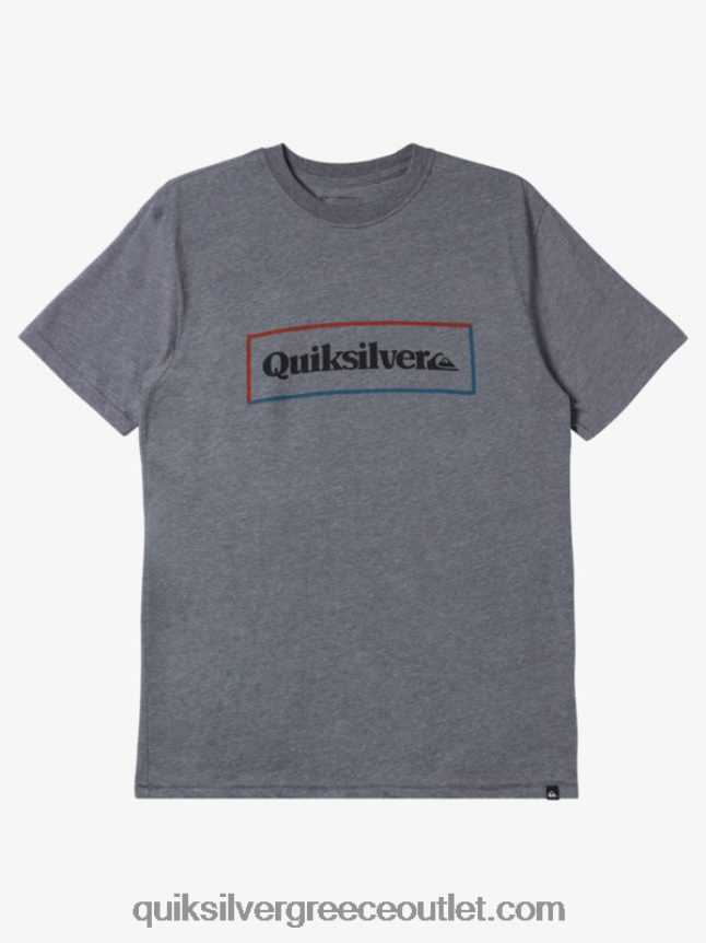 μπλουζάκι με απλή κλειδαριά Quiksilver άνδρες 66LP841165 μέτρια γκρίζα ρείκι