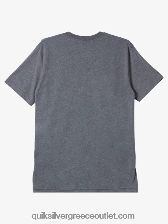 μπλουζάκι με απλή κλειδαριά Quiksilver άνδρες 66LP841165 μέτρια γκρίζα ρείκι