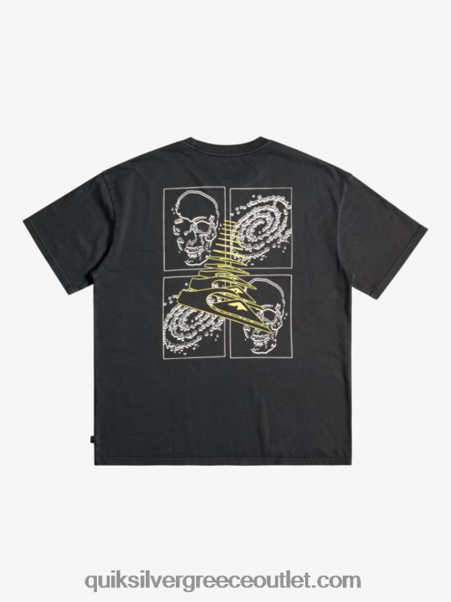 εκεί έξω μπλουζάκι Quiksilver άνδρες 66LP841167 μαύρος
