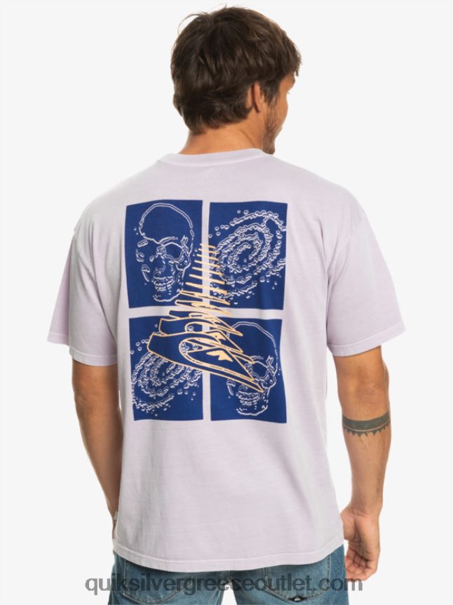 εκεί έξω μπλουζάκι Quiksilver άνδρες 66LP841168 παστέλ λιλά