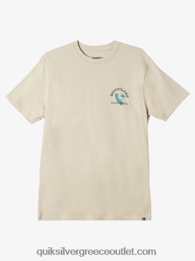 Καλιφόρνια εμβληματική γουέστ μπλούζα Quiksilver άνδρες 66LP841228 plaza taupe