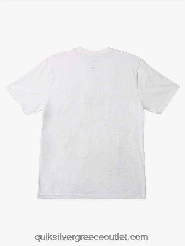 μπλουζάκι σε σχήματα Quiksilver άνδρες 66LP841235 άσπρο