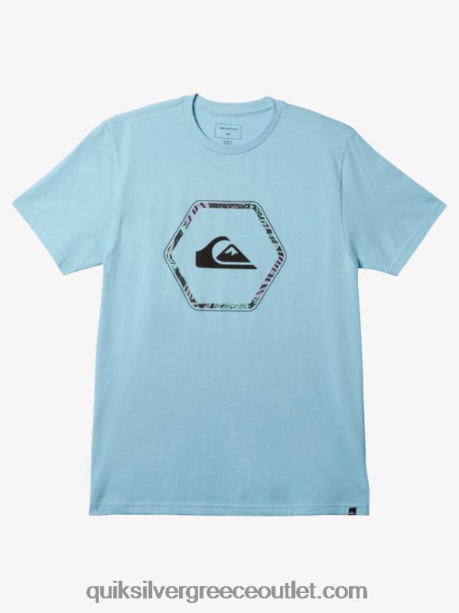 μπλουζάκι σε σχήματα Quiksilver άνδρες 66LP841236 μπλε του ουρανού
