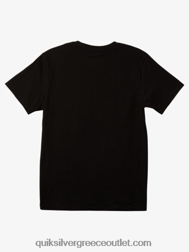 μπλουζάκι σε σχήματα Quiksilver άνδρες 66LP841238 μαύρος