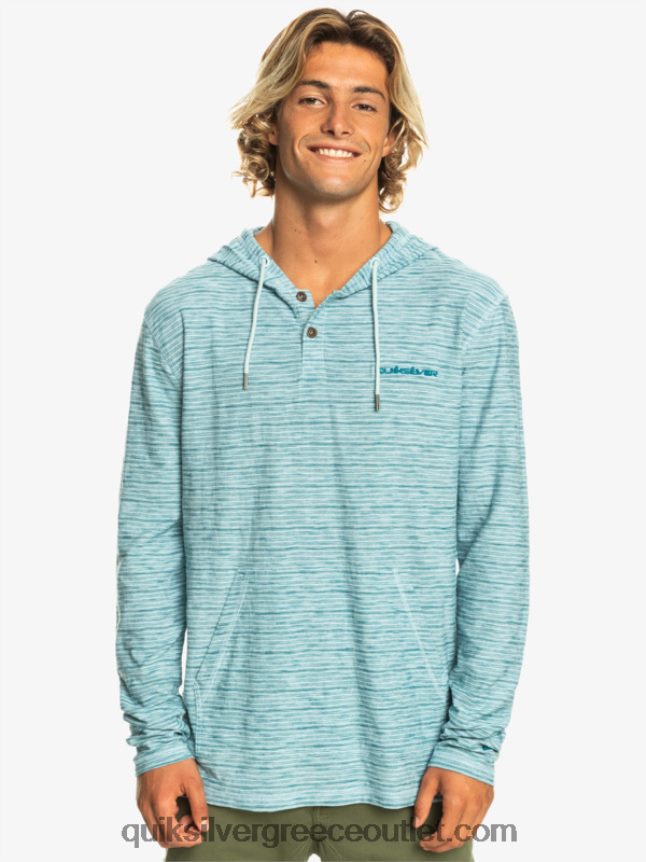 Κεντέν μακρυμάνικο μπλουζάκι με κουκούλα Quiksilver άνδρες 66LP841354 ουράνιο kentin