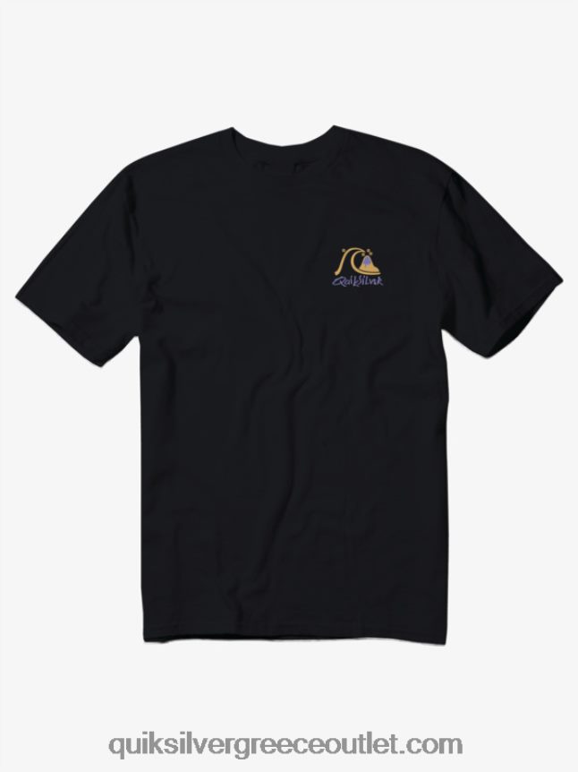 μπλουζάκι επίδειξης σκιών Quiksilver άνδρες 66LP841393 μαύρος