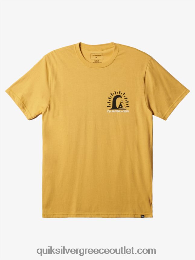 μπλουζάκι στην άκρη Quiksilver άνδρες 66LP841504 ώχρα