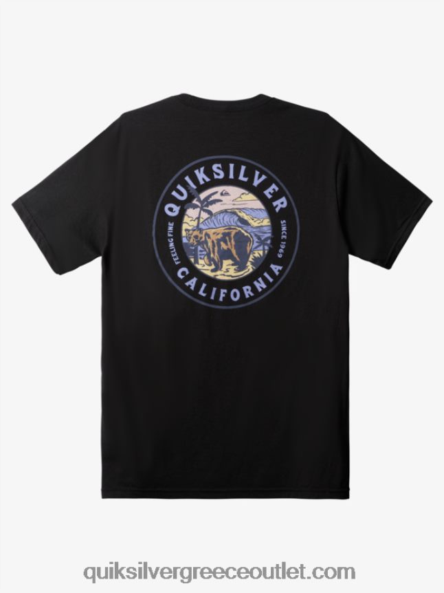 μπορεί να είναι μόνος μπλουζάκι Quiksilver άνδρες 66LP841515 μαύρος