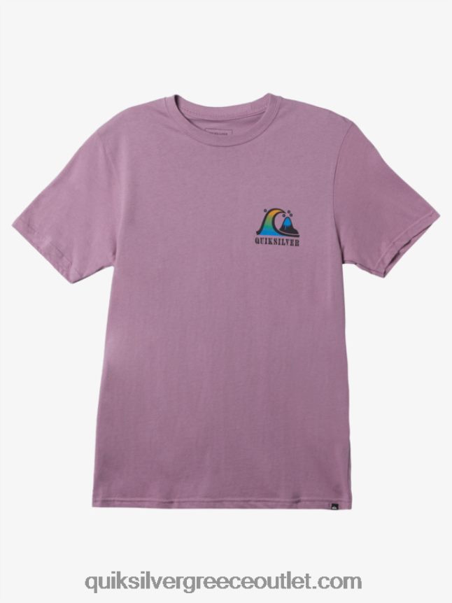 μπλουζάκι της στροφής του ποταμού Quiksilver άνδρες 66LP841516 σκονισμένη ορχιδέα