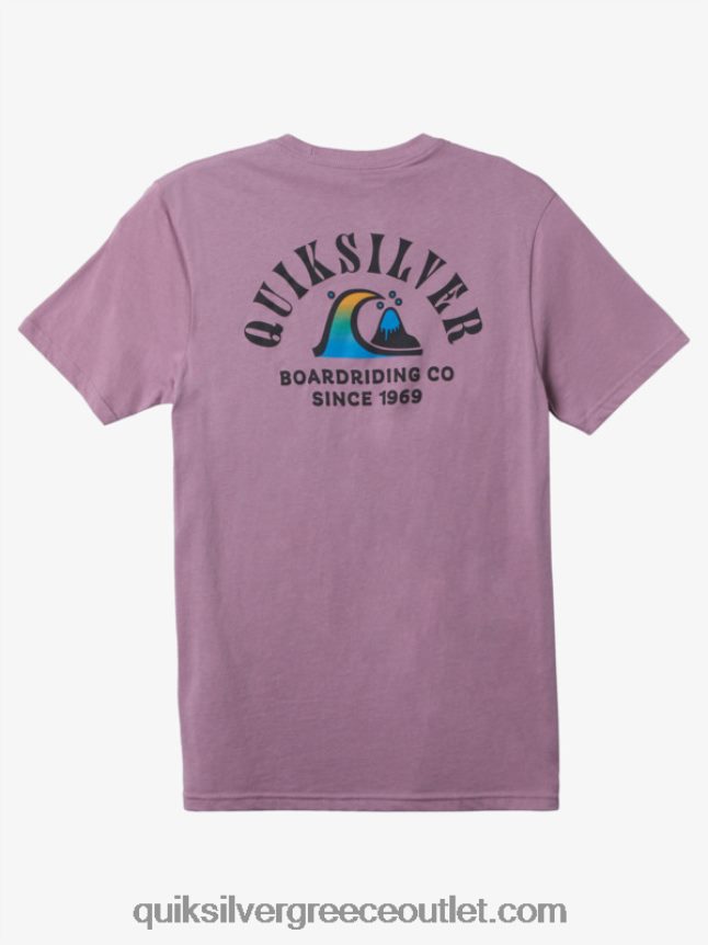 μπλουζάκι της στροφής του ποταμού Quiksilver άνδρες 66LP841516 σκονισμένη ορχιδέα