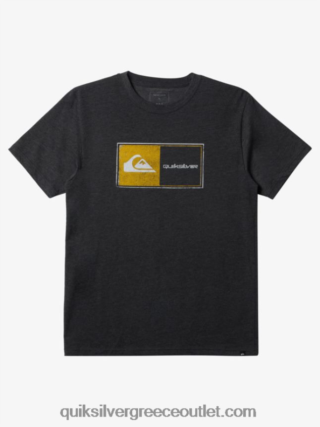 μπλουζάκι κλειδώματος πυρήνα Quiksilver άνδρες 66LP84159 κάρβουνο ρείκι