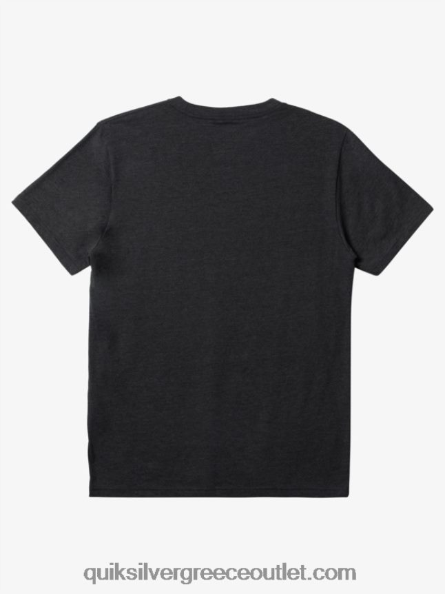 μπλουζάκι κλειδώματος πυρήνα Quiksilver άνδρες 66LP84159 κάρβουνο ρείκι