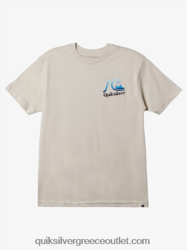μπλουζάκι ώρας νησιού Quiksilver άνδρες 66LP841626 σημύδα