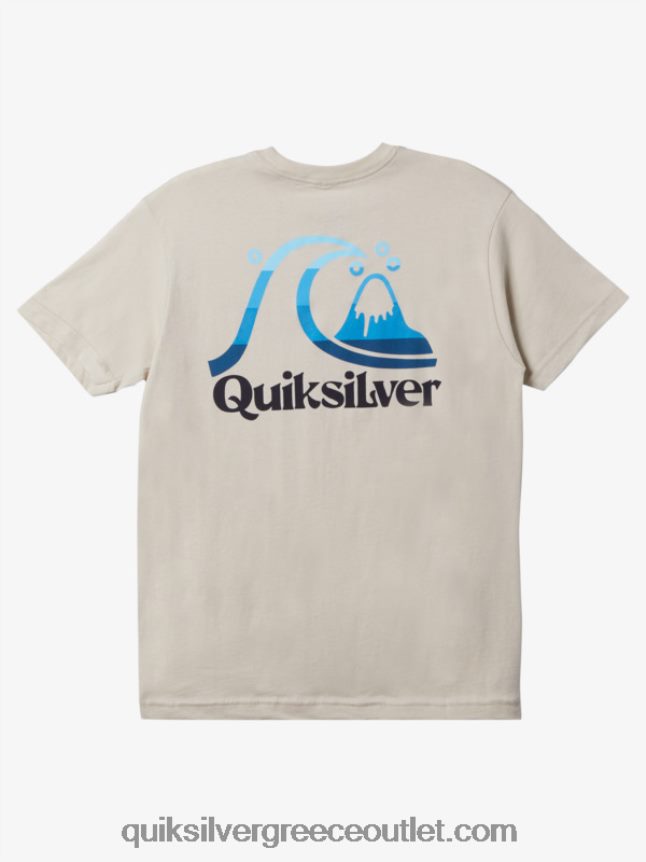 μπλουζάκι ώρας νησιού Quiksilver άνδρες 66LP841626 σημύδα