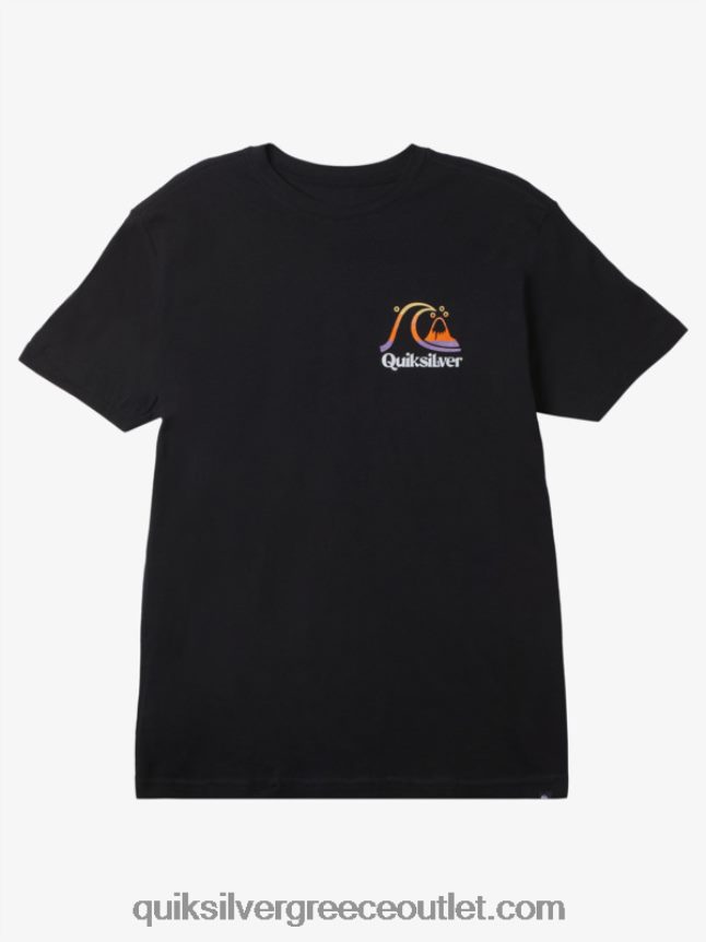 μπλουζάκι ώρας νησιού Quiksilver άνδρες 66LP841627 μαύρος