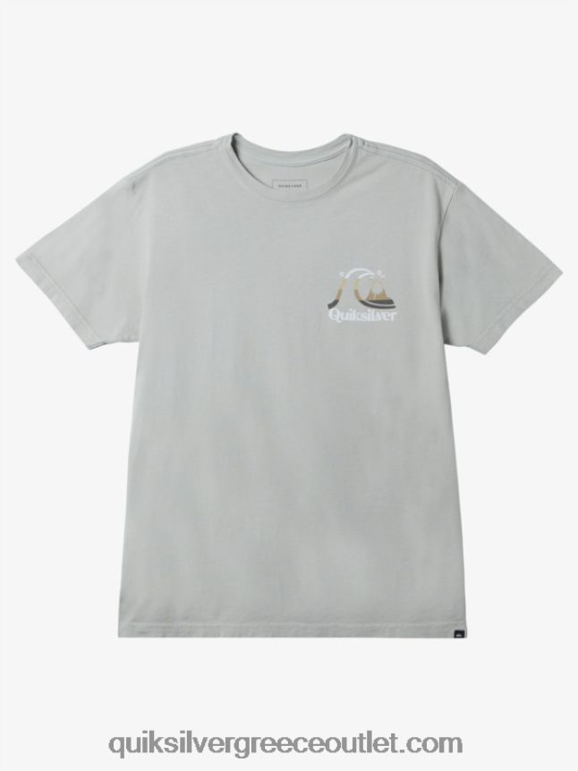μπλουζάκι ώρας νησιού Quiksilver άνδρες 66LP841628 φασκόμηλο της ερήμου