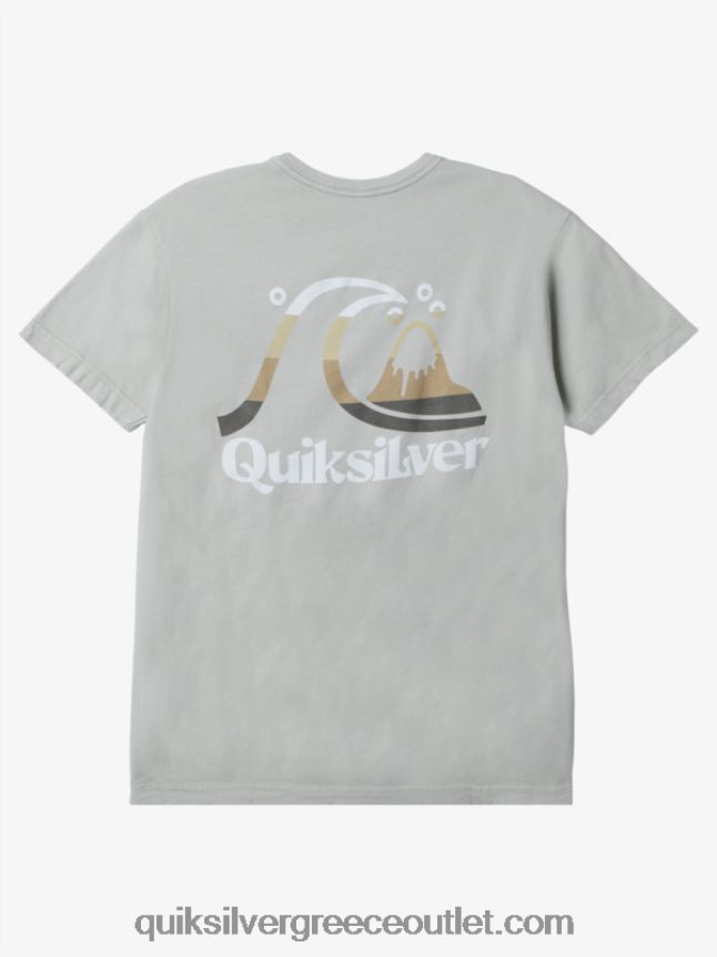 μπλουζάκι ώρας νησιού Quiksilver άνδρες 66LP841628 φασκόμηλο της ερήμου