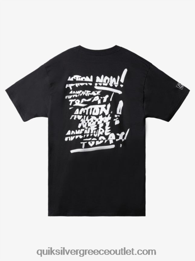 νάτας τώρα μπλουζάκι Quiksilver άνδρες 66LP841655 μαύρος