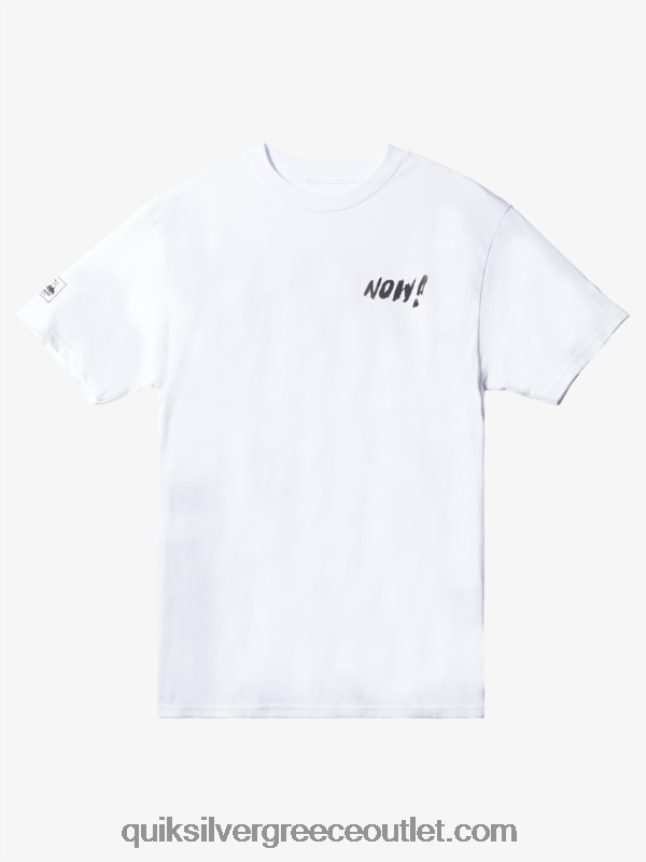 νάτας τώρα μπλουζάκι Quiksilver άνδρες 66LP841656 άσπρο