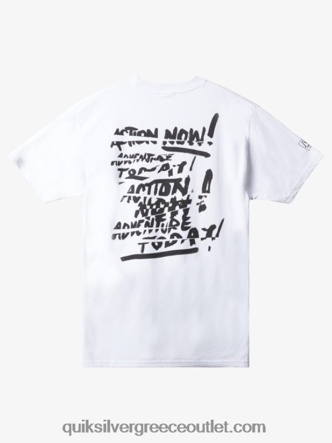 νάτας τώρα μπλουζάκι Quiksilver άνδρες 66LP841656 άσπρο